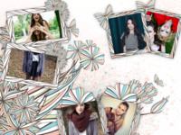 Flower Framing Natureza photo collage design
