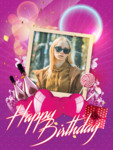 Very Happy Birthday Biglietti photo collage design
