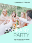 Company Party E-Cards photo collage design