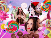 Candy Dandy Fun photo collage design