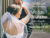 Wedding Invitation Biglietti photo collage design