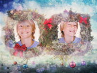 Christmas Garlands Vacanze photo collage design