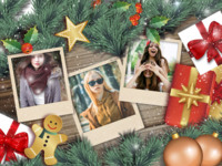 Merry Merry Christmas Vacanze photo collage design