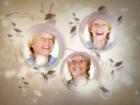Natural Circles Astratto photo collage design