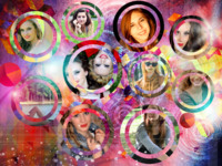 Modern Circles Astratto photo collage design
