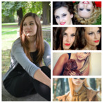 One to five Básico photo collage design