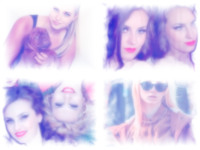 Bright and Shining Effects photo collage design