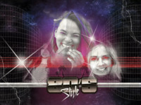 80s retro style Abstract photo collage design