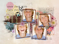 Open Your Mind Nature photo collage design