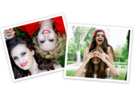 Angled Side By Side Basic photo collage design