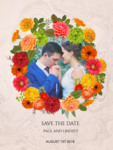 Our Wedding Karten photo collage design