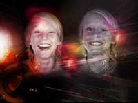 Bursts of Light Magic photo collage design