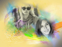 Golden Bright Glimmer Astratto photo collage design