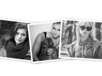Black and White Triple Black & White photo collage design