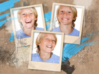 Scribbled Texture Astratto photo collage design