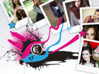 Motion and Color Mädchenhaft photo collage design