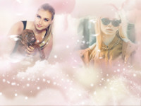 Up in the clouds Girly photo collage design