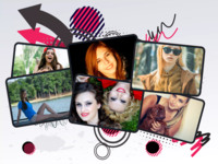 New Directions Abstrakt photo collage design