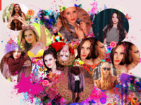 Circles And Fun Abstract photo collage design