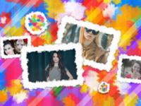 Colorful Abstraction Abstrakt photo collage design