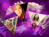 Triangular Impressions Astratto photo collage design