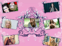 Pink Kingdom Hand Drawn photo collage design
