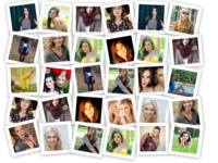Overlapping Impressions (Grid) Basic photo collage design