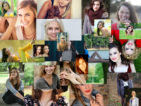 Orderly Overlapping Stacks Basic photo collage design