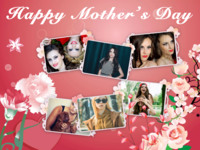 Happy Mothers Day Holidays photo collage design