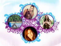 Damask Framing Organic photo collage design