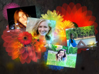 Patterned Flowers Natureza photo collage design