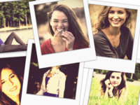 Vintage Stacked Effects photo collage design