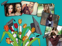 Graduation Glory Congratulations photo collage design
