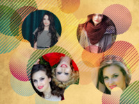 Circles And Stripes Astratto photo collage design