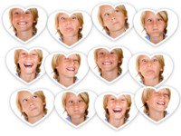 Rows and Rows of Hearts Amore photo collage design