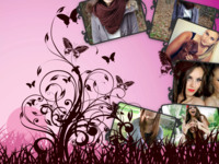 Butterflies Rising Girly photo collage design