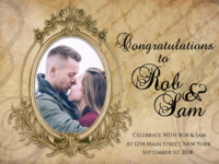 Congratulations To Us Karten photo collage design