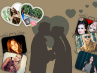 Loving Silhouette Weddings photo collage design