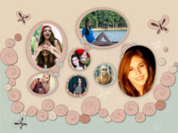 Earth Tones and Butterflies Orgânico photo collage design