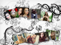 Black Vines Nature photo collage design