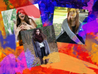 Splashes of Color Abstrakt photo collage design