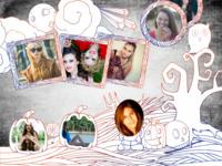 Sketches of Halloween Spaß photo collage design