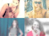 Glowing Highlights Effects photo collage design
