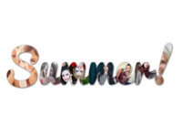 Summer Excitement Collage Words photo collage design