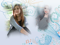 Peace and Star Power Blended Hand Drawn photo collage design