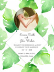Come To Our Wedding Karten photo collage design