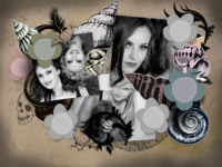 Gothic Shells Natureza photo collage design