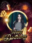 Happy happy bday! Biglietti photo collage design