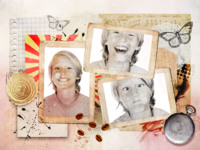 Antique Travel Collage Natureza photo collage design