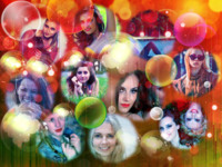 Dreams in color Abstrakt photo collage design